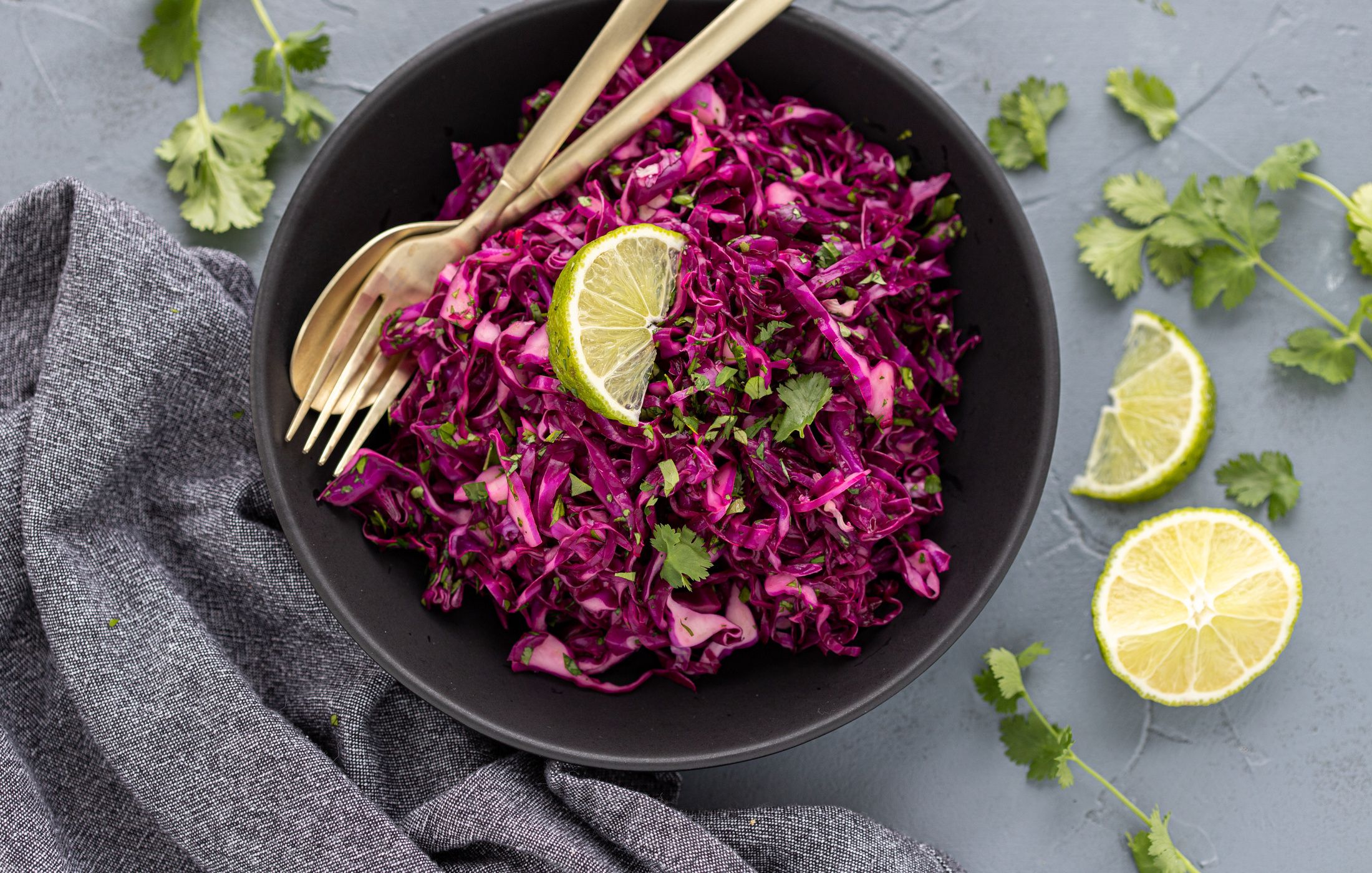 Red Cabbage Cilantro Lime Slaw Nourishing Meals®